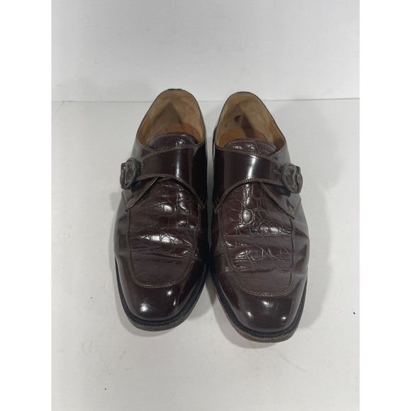 Emilio Bianco Buenos Aires Men Dark Brown Leather Monk Strap Shoe Argentina 10.5 main image 6